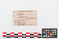 Etiketten zu Bronzeknotenarmreif (NHMW-PRAE-024848)